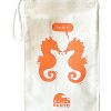 ECOlunchbox Blue Water Bento Lunchbag - Orange Seahorse